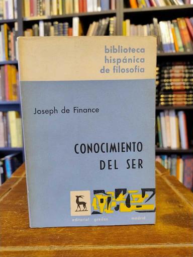 Conocimiento del Ser - Joseph de Finance