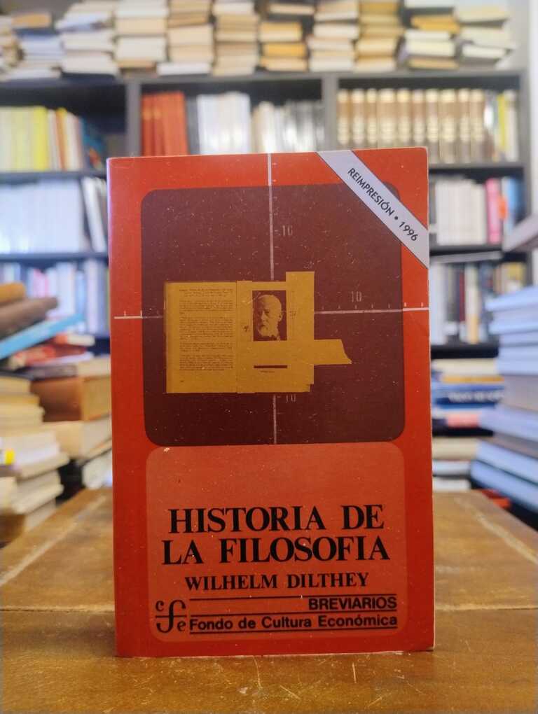 Historia de la filosofía - Wilhelm Dilthey